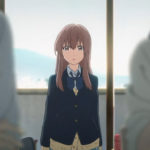 Un'immagine della giovane protagonista di A Silent Voice di Naoko Yamada (Koe no katachi, Giappone 2016)