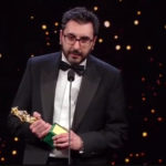 Alessandro Grande sul palco del David di Donatello