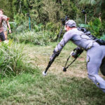 Backstage di effetti speciali durante Rampage - Furia animale di Brad Peyton (USA, 2018)