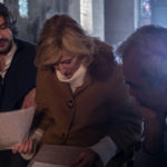 Valeria Bruni Tedeschi nel backstage del documentario Van Gogh - Tra il grano e il cielo di Giovanni Piscaglia (Italia, 2018)