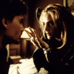 Una "diabolica" Emmanuelle Seigner circuisce Johnny Depp ne La nona porta di Roman Polanski (The Ninth Gate, Francia, USA, Spagna 1999)