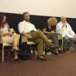 A destra Terence Davies in un momento della conferenza stampa romana per A Quite Passion