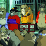 Una colorata immagine da Pom Poko di Isao Takahata (Giappone, 1994)