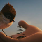 Una poetica immagine tratta dal cortometraggio d'animazione Tweet-Tweet di Zhanna Bekmambetova (Chik-Chirik, Russia 2018)