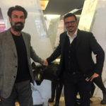 Simone Zizzari con Fabrizio Gifuni e... la Lupa Capitolina.
