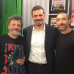 Simone Zizzari in compagnia dei fratelli Manetti.