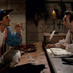 I due registi ed interpreti in un'immagine tratta da Non ci resta che piangere di Massimo Troisi e Roberto Benigni (Italia, 1984)