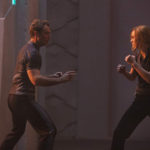 Jude Law "addestra" Brie Larson durante Captain Marvel di Anna Boden e Ryan Fleck (USA, 2019)