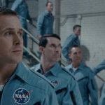 Astronauti schierati durante Il primo uomo di Damien Chazelle (First Man, USA, Giappone 2018)