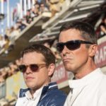 Matt Damon e Christian Bale in un momento di Le Mans '66 - La grande sfida di James Mangold (Ford v Ferrari, USA, Francia 2019)