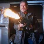 Arnold Schwarzenegger in azione durante Terminator - Destino oscuro di Timi Miller (Terminator: Dark Destiny, USA, Cina 2019)