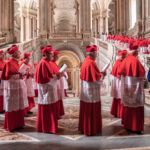 Cardinali in conclave nel corso de I due Papi di Fernando Meirelles (The Two Popes, USA, UK, Italia, Argentina 2019)