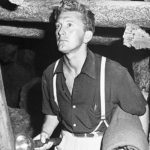Kirk Douglas in un momento de L'asso nella manica di Billy Wilder (Ace in the hole, USA 1951)