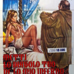 La locandina originale di Metti lo diavolo tuo ne lo mio inferno di Bitto Albertini (Italia, 1973)